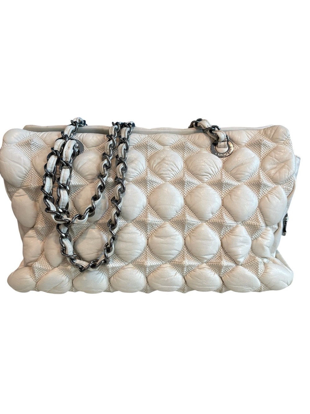 CHANEL Stravinsky Bubble Quilted Tote